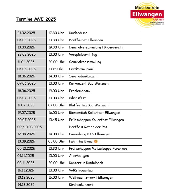Termine 2025 08 23